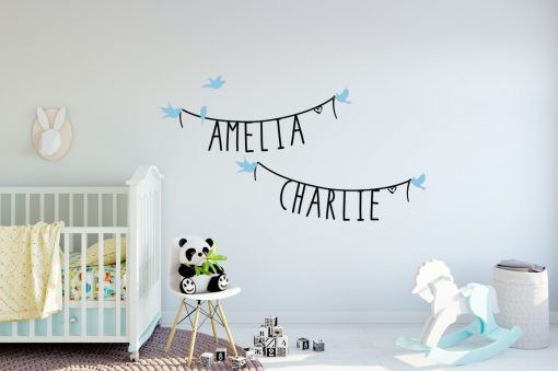 Two Name Wall Sticker 11 Decal