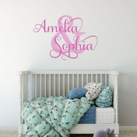 Two Name Wall Sticker 1i Decal