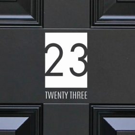 house-sign-numbers 25DR