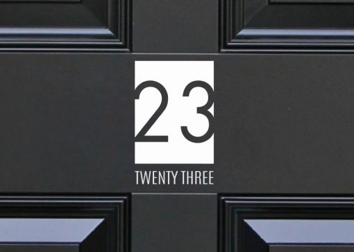 house-sign-numbers 25DR