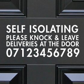 Self Isolating Door Sticker-01