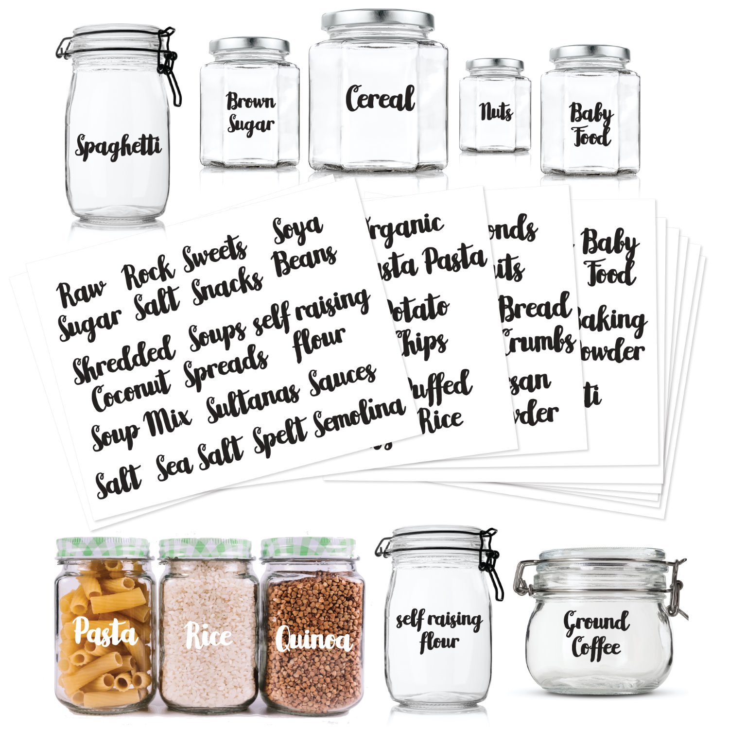 Custom Jar Labels  Removable Without Residue